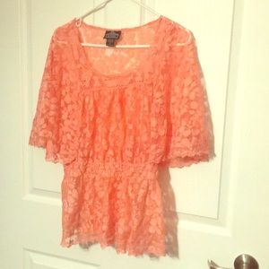 Cute pink lace top